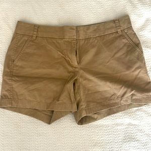 J Crew khaki chino shorts
